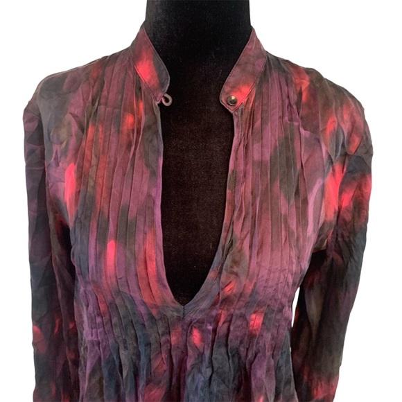 THEORY blouse Silk purple black Small - Picture 4 of 6